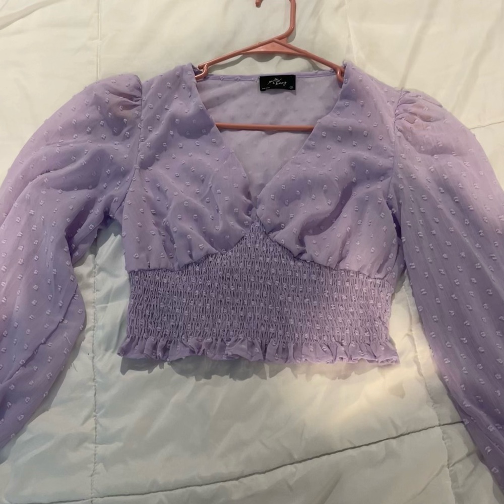 Cute long sleeve crop